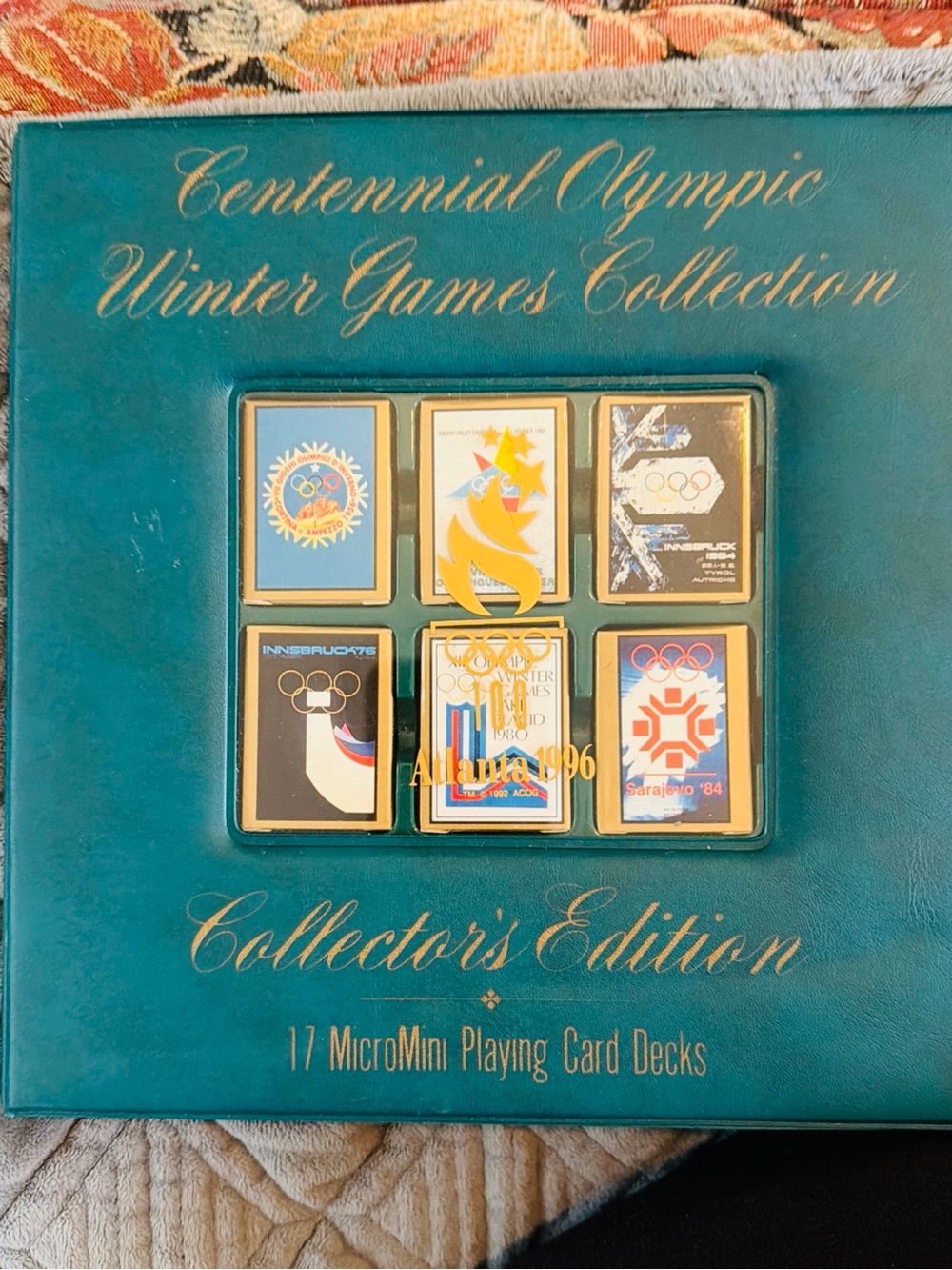 Winter Centennial Olympic Games Micromini playing cards, 1924-94
